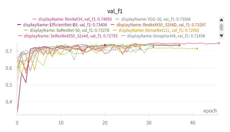 Validation F1 Metrics